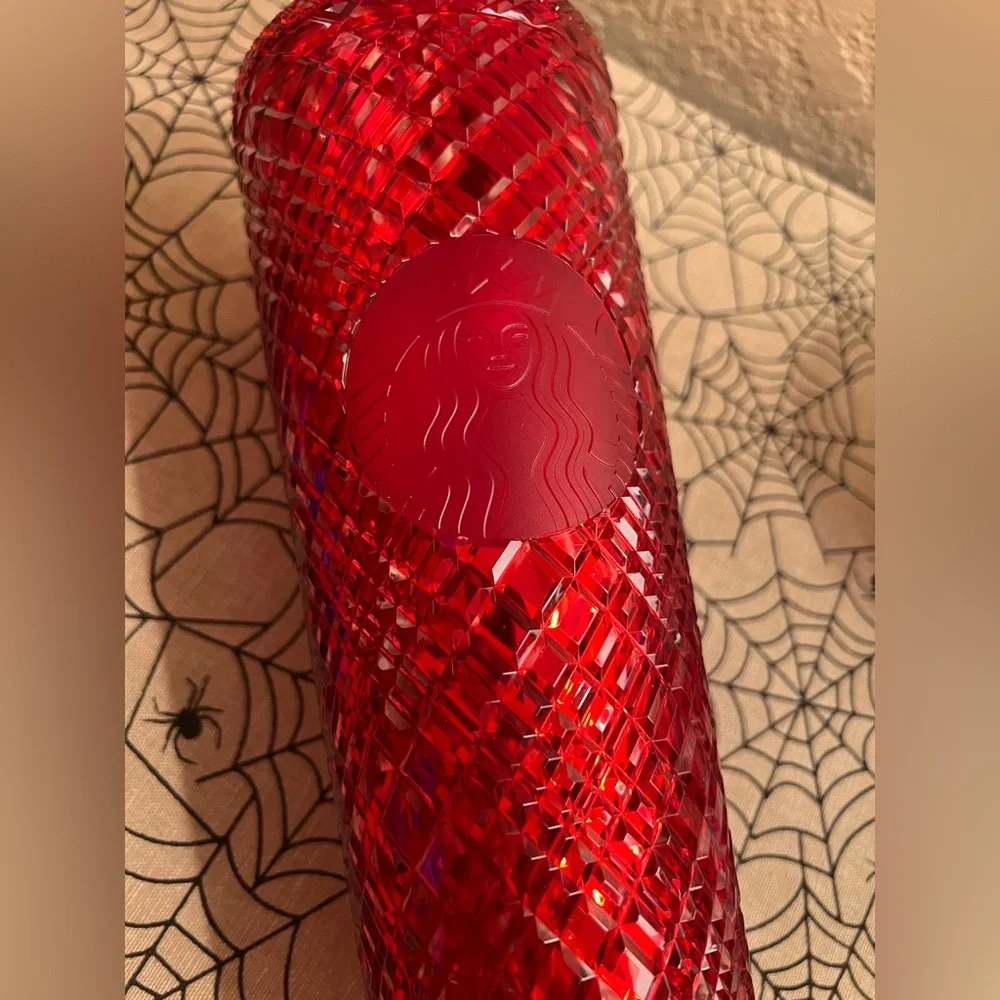 STARBUCKS VENTI RED JEWELED TUMBLER - Picture 2 of 4